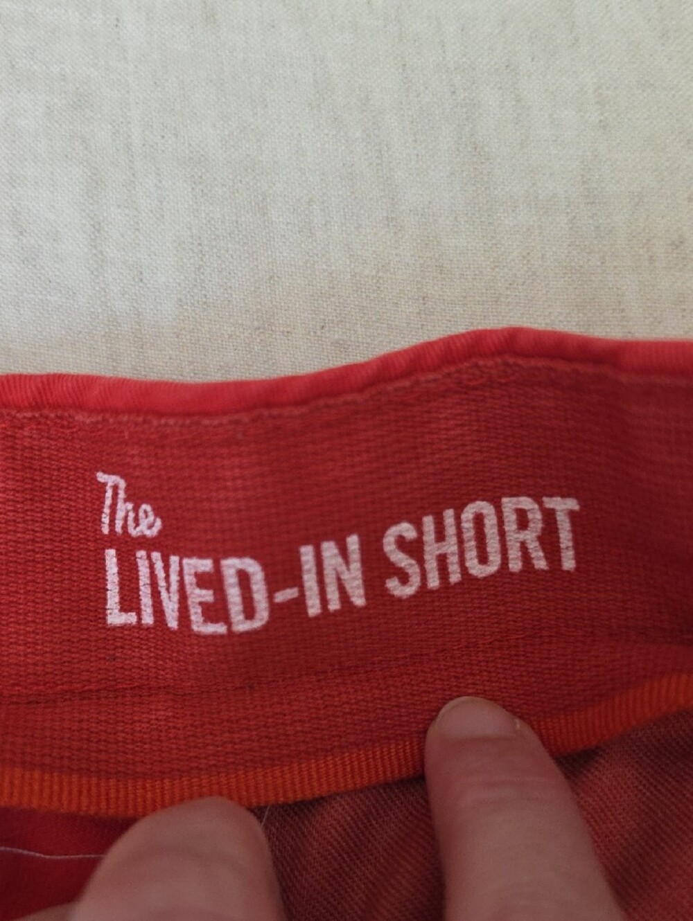 GAP Men The Lived In Short In Red - Picture 4 of 7